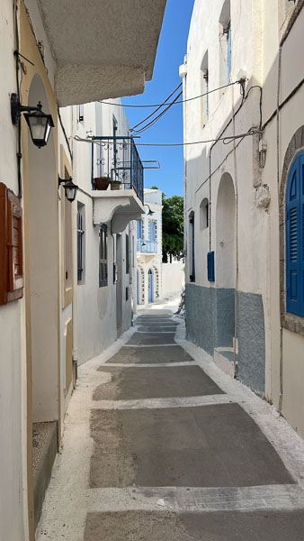 Small streets of Nikia on Nisyros