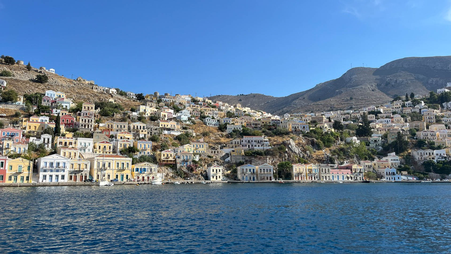 View over Symi during a 7-day sailing holiday in the Dodecanese, Greece