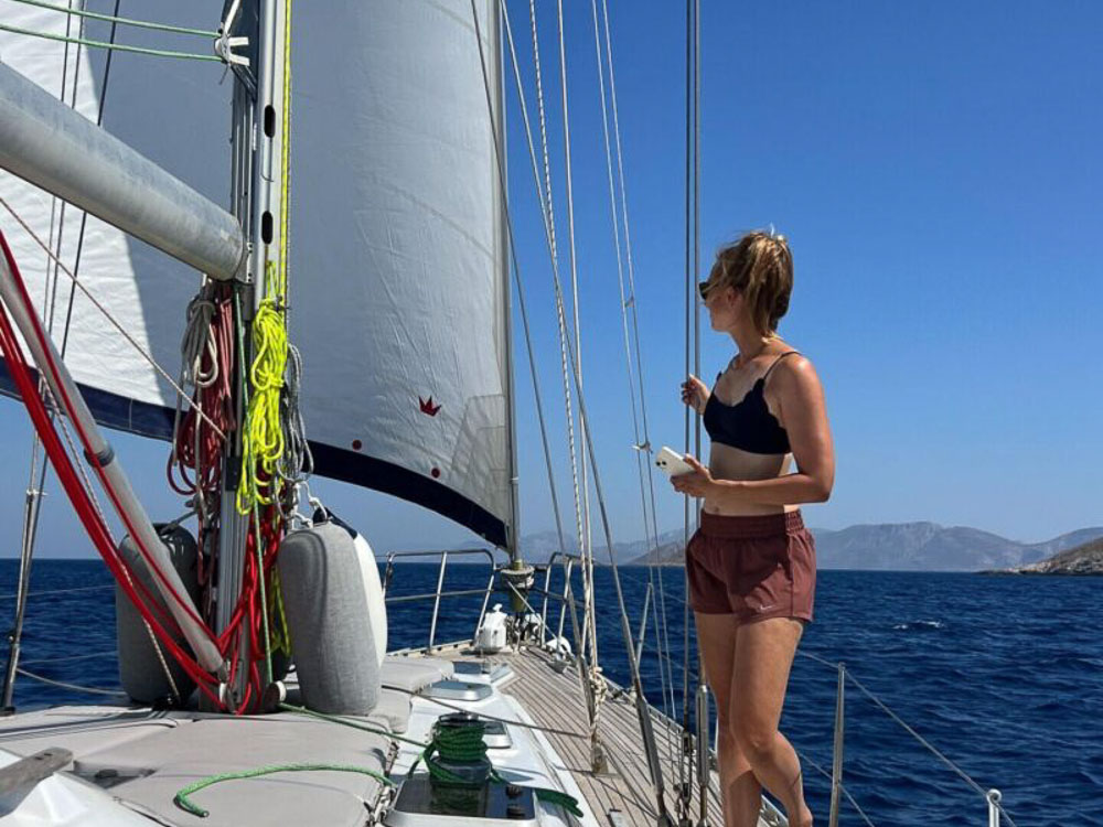 Anique, member of the SeaScape Sailing team