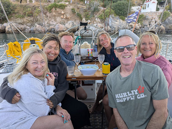 Share boat charter sailing holiday guests in Greece